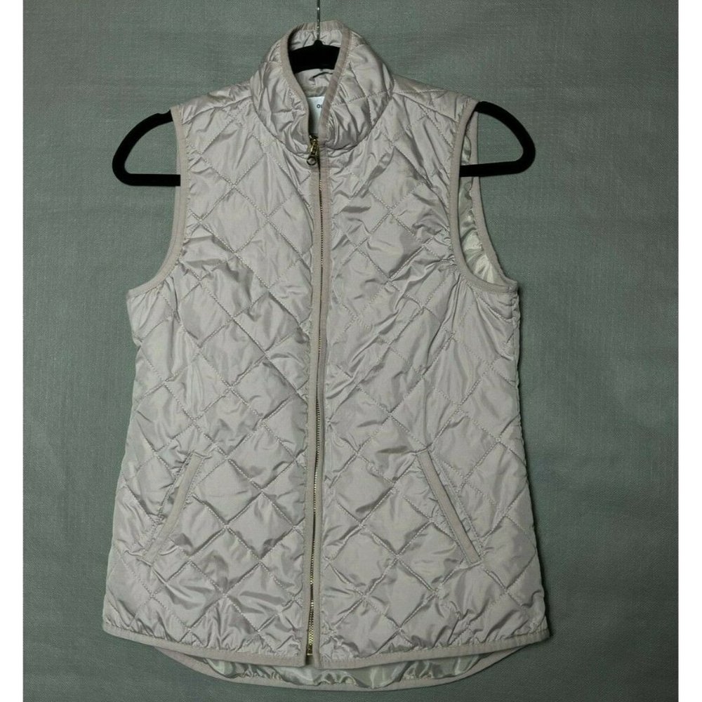 Old Navy puffer jacket women's size XS mauve front zipper sleeveless
